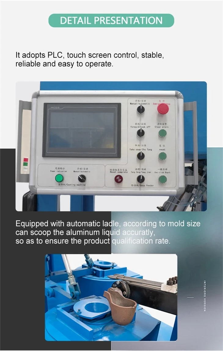 4-stations Automatic Vertical Centrifugal Casting Machine picture4