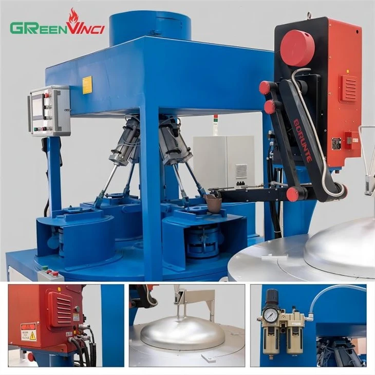 4-stations Automatic Vertical Centrifugal Casting Machine picture5